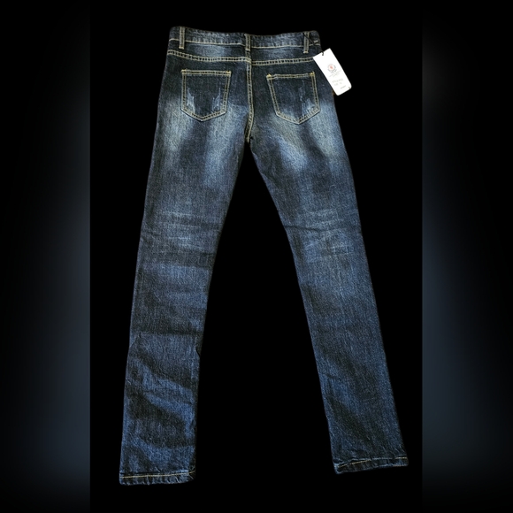 Fredd Marshall Boys Distressed Skinny Jeans - Picture 2 of 2